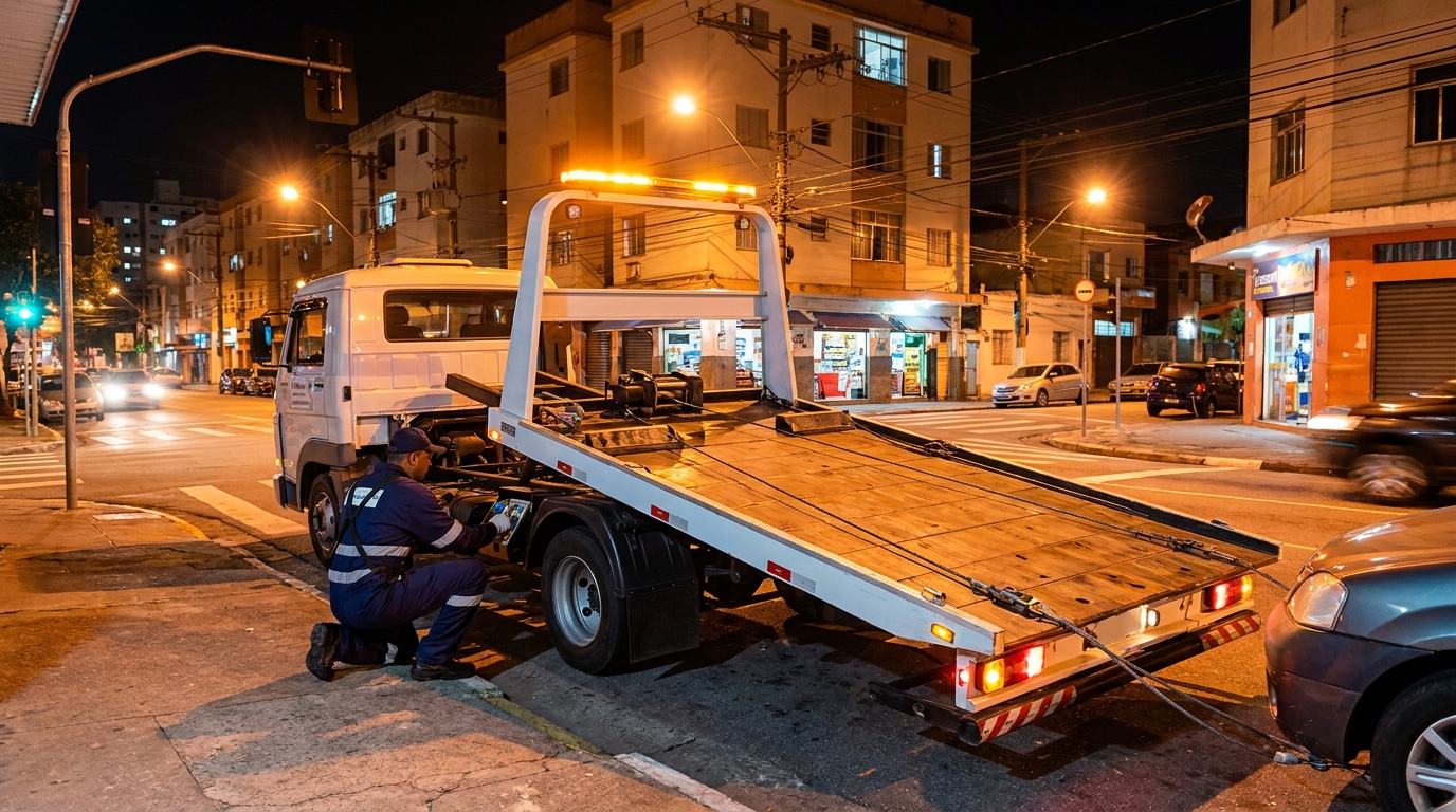 Guincho 24h profissional no Areal, Pelotas‑RS
